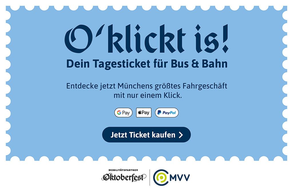 MVV Tagesticket Bus und Bahn
