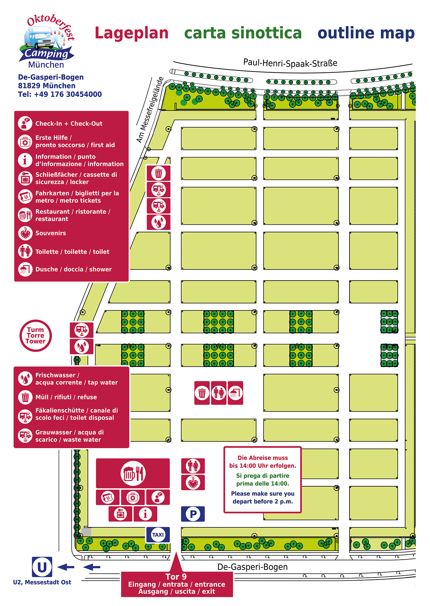 Oktoberfest-Camping München map